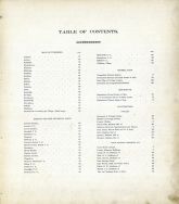 Table of Contents, Portage County 1900